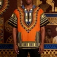 thumbnail image 2 of CONZONE Men's T-Shirts Short Sleeve T Shirts for Men Casual Crew Neck Retro African Print Lightweight Tees Soft Cozy Athletic Tops, 2 of 6