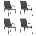 thumbnail image 6 of vidaXL 5 Piece Patio Dining Set Steel Anthracite, 6 of 7