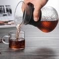 thumbnail image 3 of veasfak Clear Pour Over Coffee Maker, High-Temperature Resistant Hand Brewing Anti-Scald Carafe 600ml, 3 of 9