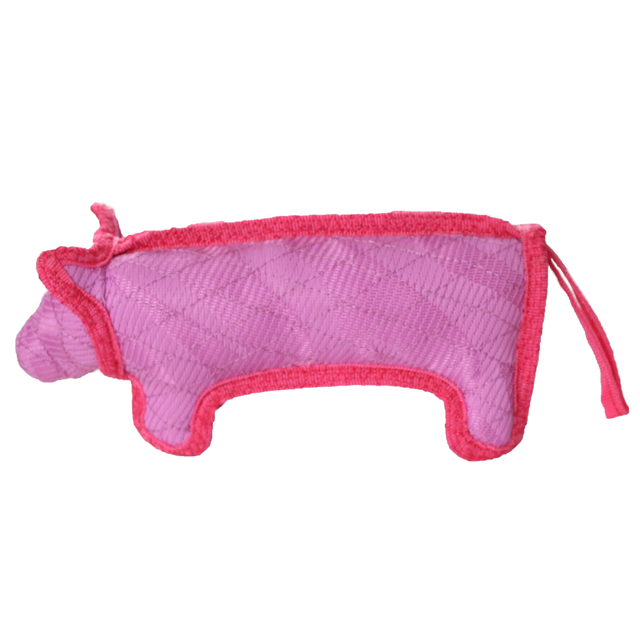 DuraForce Pig Pink Durable Woven Mesh Fiber Squeaky Dog Toy
