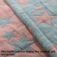 thumbnail image 2 of Flxxie Muslin Cotton 3 Layer Toddler Blanket, Super Soft Baby Blanket, Lightweight Crib Blanket for Boys and Grils, Red and Blue Star, 30x40 inches, 2 of 5