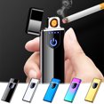 thumbnail image 1 of Encendedor sin llama recargable USB | Encendedor de arco eléctrico ultradelgado a prueba de viento | Encendido rápido por inducción | Seguro Sin Butano | Portátil | Acampada Senderismo | Caja de, 1 of 6