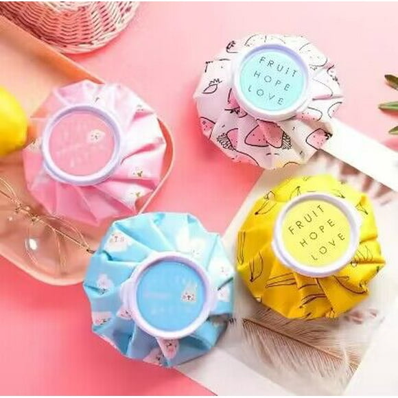 Paquete de hielo con linda caricatura, compresas frías y calientes, uso repetido, inyección de agua para el hogar, paquete de hielo refrescante para niños, paquete de hielo con inyección de agua para