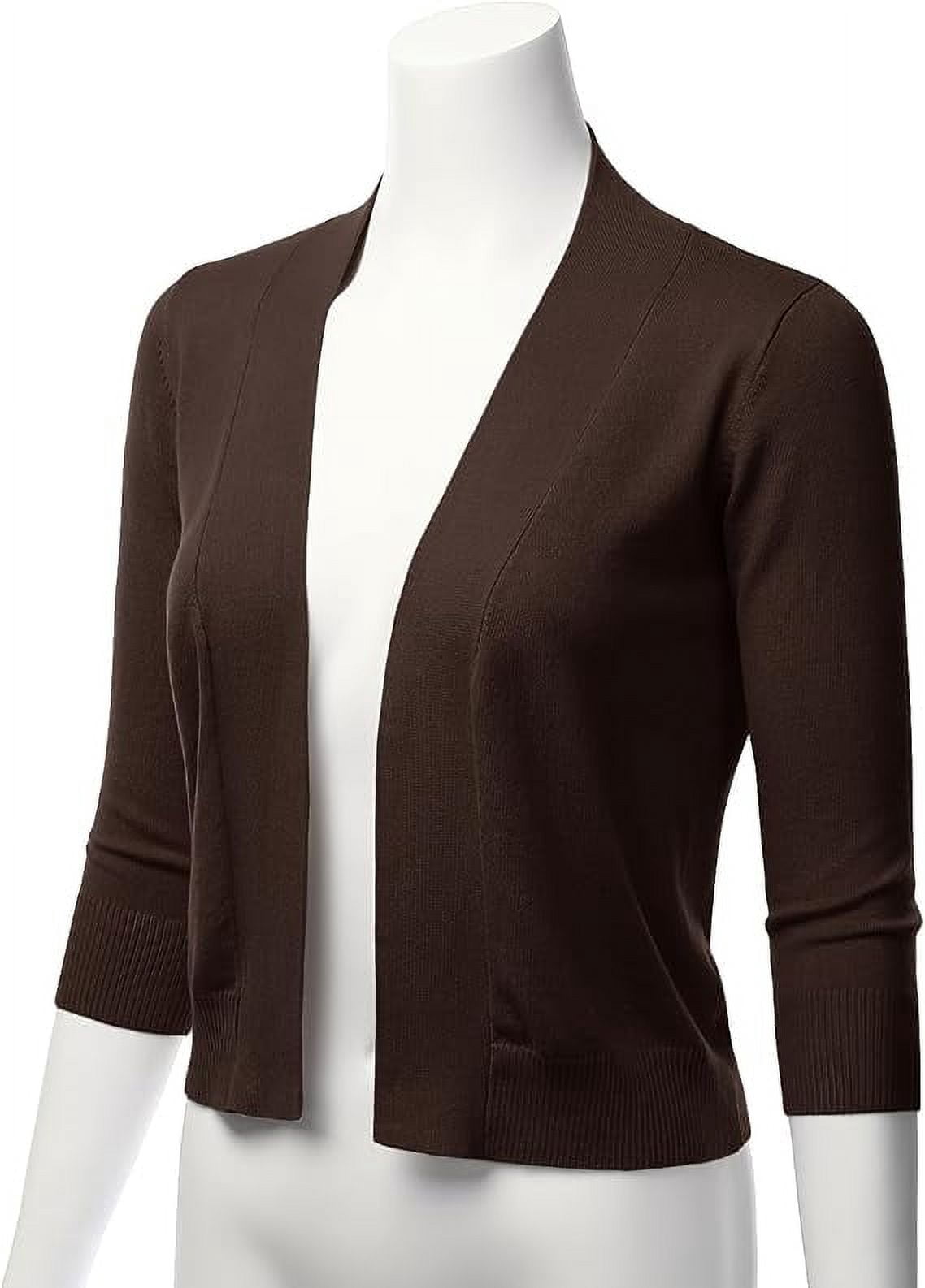 Boléro Femme Clearlove - Manches 3/4 - Cardigan Court élégant Pour Soirée, Mariage Ou Sortie