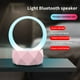 thumbnail image 4 of Altavoz Bluetooth para lámpara nocturna - Luz LED de atmósfera colorida con 3 modos de iluminación y carga USB, 5,46x5,46x1,95 pulgadas, 4 of 8
