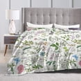 thumbnail image 3 of Herb Floral Blanket, Ultra Soft Funny Herb Floral Throw Blanket Gifts for Women Men Adults, Warm Cozy Plush Fleece Flannel Blankets 60"x50" for Couch Bedding, 3 of 7