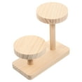 thumbnail image 4 of Shisuyan Wood Display Shelf Solid Wood Desktop Organizer Multi Layer Display 1Set 5.89X3.14X4.72in, 4 of 8