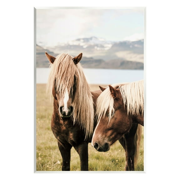 Stupell Industries Brown Horse Duo Animals & Insects Photography Unframed Art Print Wall Art, 10 x 15