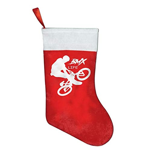 Rolfusha Bmx Christmas Stockings Hanging Socks Candy Gift Bags Xmas Santa Stocking Walmart Com