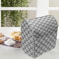 thumbnail image 3 of Vintage Stand Mixer Cover, Monochrome Retro Design Inspired Stripes and Geometric Shapes Abstract Pattern, Kitchen Appliance Organizer Bag Cover with Pockets, 5 Quarts, Black and White, by Ambesonne, 3 of 4