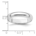 thumbnail image 2 of White Sterling Silver Ring Band Wedding Standard Half Round, 2 of 2