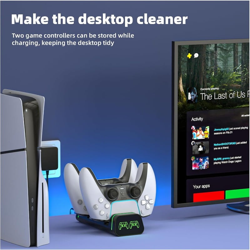Switch Pro Controller Charger, Xbox Series S/X Controller Charging Dock, PS5 Controller Charging Station, Switch Pro Controller (Not suitable for Power A pro controller)