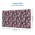 thumbnail image 2 of Bingfone Daisies Flowers Large Gaming Mouse Pad,Extended Desk Mousepad with Stitched Edges,Non-Slip Base,Water Resist Keyboard Pad for Gamer, Office & Home, 29.5 x 16 in, 2 of 6