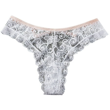 Womens Underwear plus Size Womens Panties Seamless No Show Women s Sexy Lace Panties Women s Low Waist Fashionable Breathable Crotch Thong Briefs