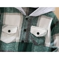 thumbnail image 4 of EnJoCho Fall Jackets for Toddler Girls 3t 4t Kids Baby Boys Girls Flannel Shirt Jacket Plaid Patchwork Long Sleeve Lapel Button Down Fall Shirt Hooded Coat Outwear Kids Trendy Winter Clothes Clearance, 4 of 5