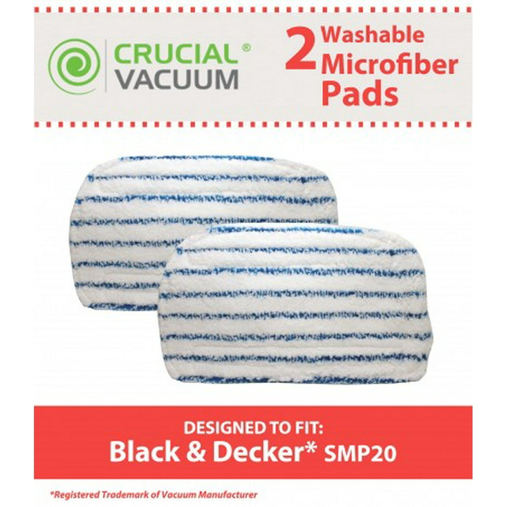 Crucial Vacuum 2 Black & Decker SMP20 Microfiber Steam Mop Pads
