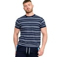 thumbnail image 3 of Duke T-Shirt Jacquard Kingsize à Rayures Teintes pour Hommes D555 Piccadilly, 3 of 4