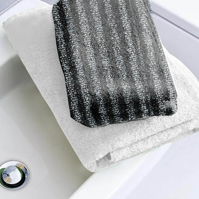 Exfoliating Shower Towel Set Long Back Scrubber Washcloth For Skin Cleansing And