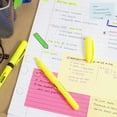 thumbnail image 6 of BAZIC Neon Yellow Highlighter Chisel Tip Unscented Marker (5/Pack), 24-Packs, 6 of 7