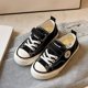 thumbnail image 5 of Zapatos de lona con velcro para niños, primavera, pequeños, grandes, para niños y niñas, zapatos de tabla para estudiantes, zapatos de bebé de suela blanda Tide, 5 of 6
