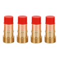 thumbnail image 4 of TIG Welding Torches Stubby Gas Lens Collets Alumina Nozzles Back Cap Kit for 17 18 26 Series 32Pcs,red & black, 4 of 8