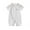 White, variant on Nrmvnmi Baby Boys Girls Side Snap Romper Short Sleeve White Romper Newborn Cotton Onesie Jumpsuit For 1-16 Months