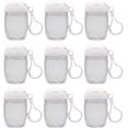 thumbnail image 1 of REJODA-10 Pcs Bouteilles Vides Transparentes 1Oz 30ml Désinfectant pour les Mains Porte-Clés Crochet Porte-Clés Bouchon Rabattable Blanc Réutilisable Bouteille Portable Vide Récipient Cosmétique Rechargeable pour Lotions Liquides Crèmes, 1 of 4