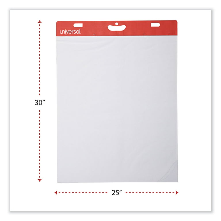 Self-Stick Easel Pad, Unruled, 25 x 30, White, 30 Sheets, 2/Carton Self-Stick Easel Pad, Unruled, 25 x 30, White, 30 Sheets, 2/Carton
