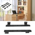 thumbnail image 1 of Kit Pour Tablette De Clavier,Bearing Runner Under Draw,Keyboards,2Pcs Thickened Cold Rolled Steel Computer Desk Keyboard Slide Rail Bracketwhite, 1 of 7