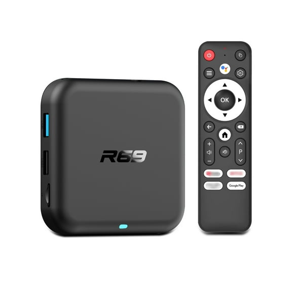 R69 Android 14.0 TV BOX - 2GB RAM16GB ROM, WiFi 6, 4K Support, USB 3.0 BT5.0 Home Smart Home Player