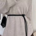 thumbnail image 3 of ZOUBAOQ Ceinture Fine en Corde de Cuir Nouée pour Femmes Décorative Chaude E6, 3 of 8