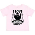 thumbnail image 3 of Inktastic I Love My Bearded Daddy with Beard Silhouette Boys or Girls Toddler T-Shirt, 3 of 5