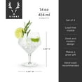 thumbnail image 4 of Viski Gin and Tonic Glasses for Dinner Holidays Summer Party, 14oz Set of 4, 4 of 9