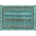 thumbnail image 1 of Ahgly Company Indoor Rectangle Abstract Light Blue Modern Area Rugs, 3' x 5', 1 of 4