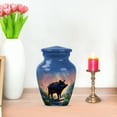 thumbnail image 7 of JAGASY Pig Memorial Urn for Ashes for Women, Blue Urns for Human Ashes Keepsake, Wild Boar Decorative Urns for Parents, Funeral Cremation Urn for Mother & Father, (3 Inch), 7 of 7
