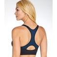 thumbnail image 2 of Maidenform Sport Secure Zip™ Front Underwire Racerback Black/Bozette Blue 36C Women's, 2 of 3