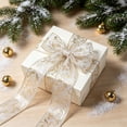 thumbnail image 4 of Christmas Ribbon for Gift Wrapping, 10 Yards Glitter Ribbon Roll for Holiday Gifts, Crafts, Bows, Wreaths, Trees and Xmas Decorations, 4 of 7