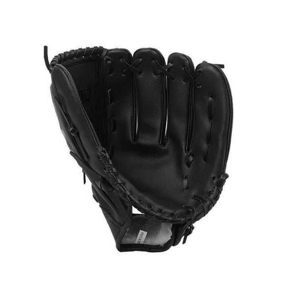 Graflsoa Premium PU Leather Baseball Glove in Black, Brown, or Pink - Available in 9.5in, 10.5in, 11.5in, 12.5in Sizes for Baseball Enthusiasts