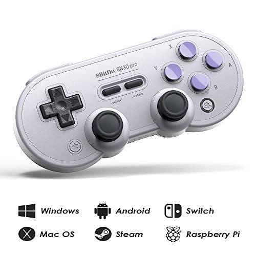 8bitdo Sn30 Pro Wireless Bluetooth Controller With Joysticks Rumble Vibration Usb C Cable Gamepad For Windows Mac Os Androi Walmart Com Walmart Com