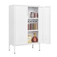thumbnail image 2 of Steel Storage Cabinets, 2 door miscellaneous storage cabinet, garage tool storage cabinet, White, 2 of 7