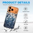 thumbnail image 4 of Case For Apple iPhone Air / 17 Pro / 17 Pro Max Series Case, Slim Thin Transparent Flexible Clear TPU Shockproof Phone Case For iPhone 17 Series, Elegant Christmas with Snowflake, 4 of 6