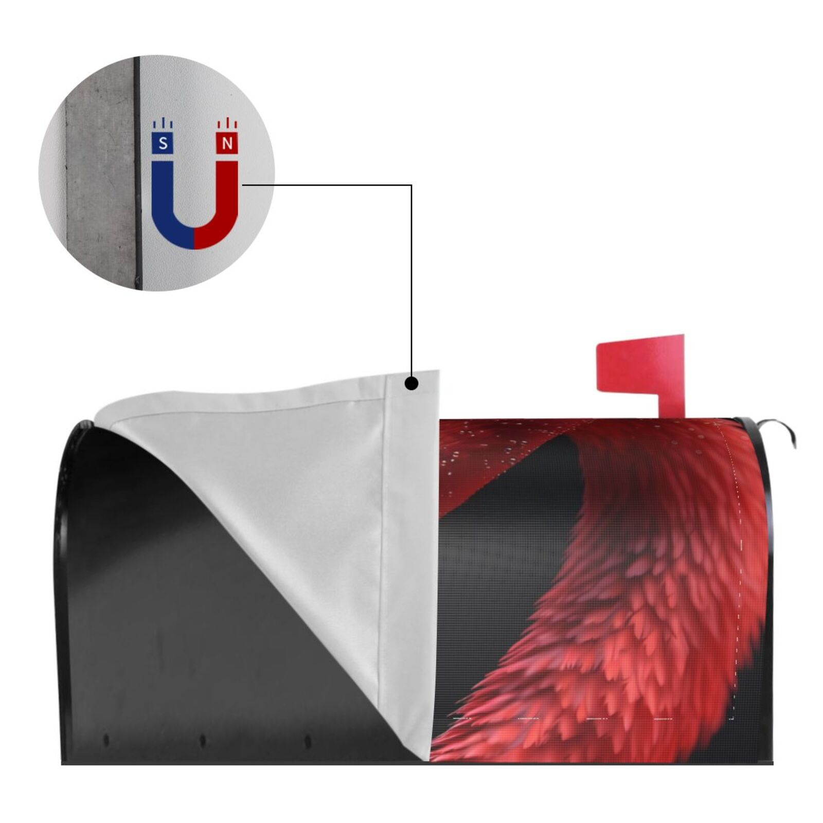 Kdxio Magnetic Mailbox Cover 21x18 in Mailbox Cover Outdoor Decoration Holiday Mailbox Covers for Home Garden Yard-21x18 in