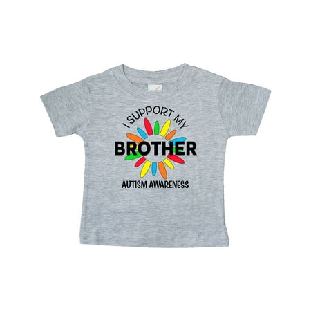 

Inktastic I Support My Brother Autism Awareness Gift Baby Boy or Baby Girl T-Shirt