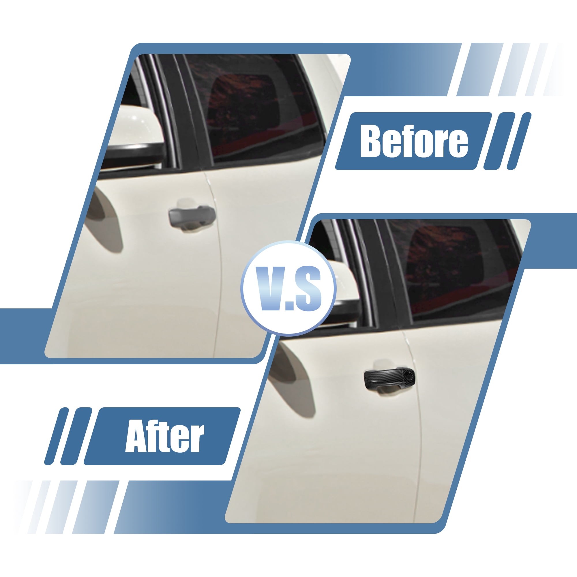 Unique Bargains 8pcs ABS Exterior Door Handle Cover for Toyota Tundra 2007-2020