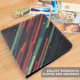 thumbnail image 4 of FORMRS 3 Ring Photo Album 4"x6" Self Adhesive Large Capacity PU Leather Cover, Red Abstract Lines, 4 of 8
