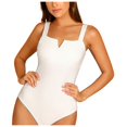 thumbnail image 4 of MSJUHEG Ruched Monokinis,Plus Size One Piece Swimsuit,High Waisted Bathing Suit,Push Up Swimsuits for Women,Halter Swimwear,Monokini,Plus Size Swimsuit for Women White 2XL, 4 of 7