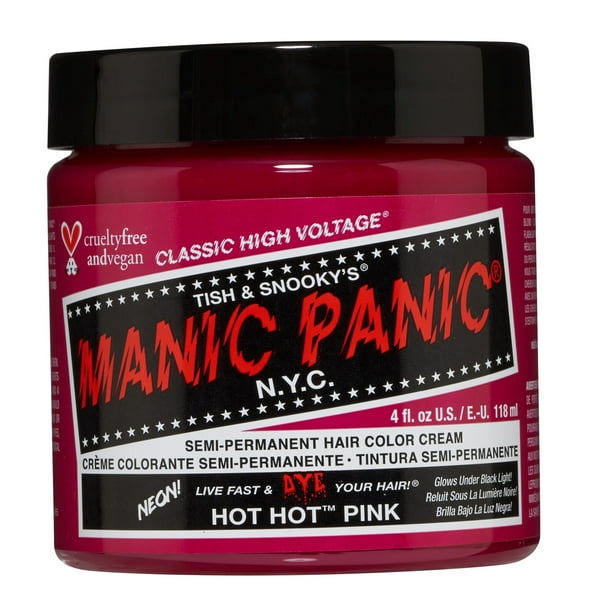 Hot Hot Pink Classic High Voltage Semi-Permanent Hair Color, 4 fl oz -  Walmart.com