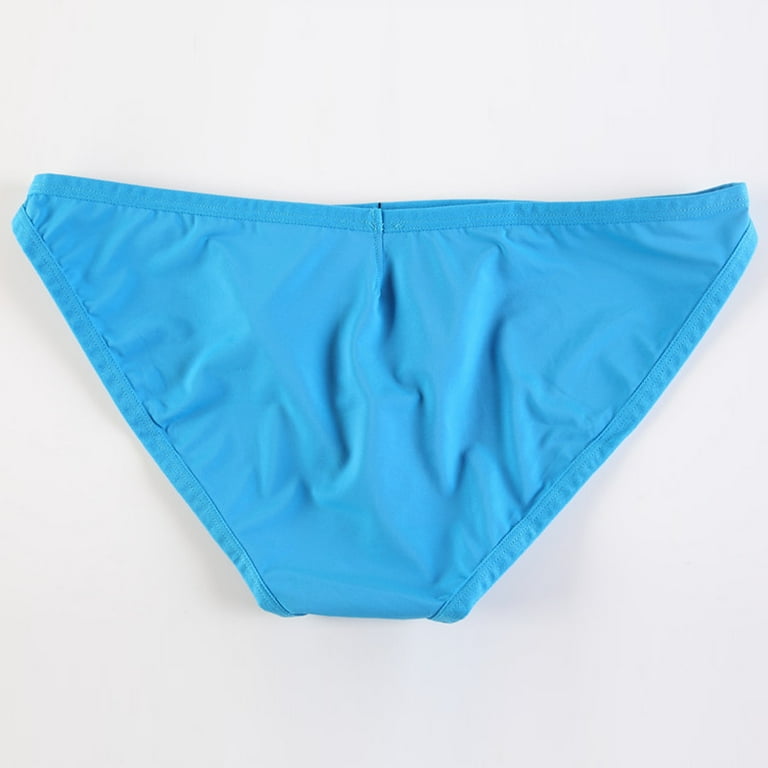 OVTICZA Comfortable Thong Underwear Low Rise Sexy Mens Sexy Underwear  Lingerie Bikini Underwear Men Blue M 