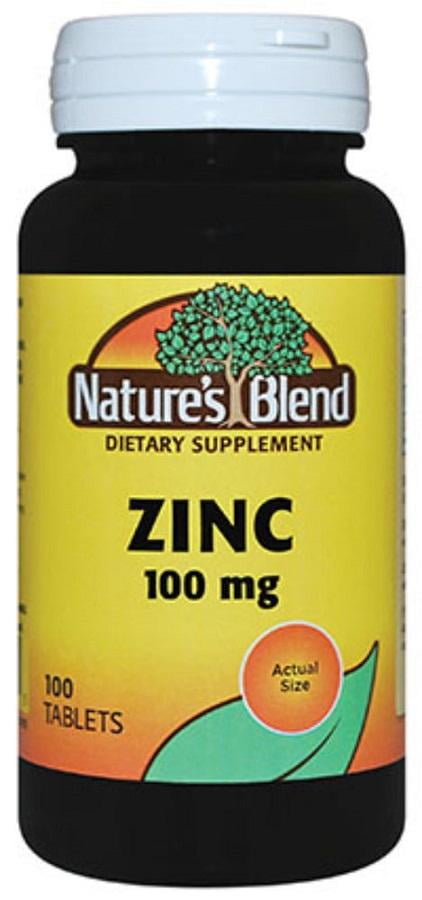Nature's Blend Zinc Gluconate Tablets, 100mg, 100ct 079854500875A449