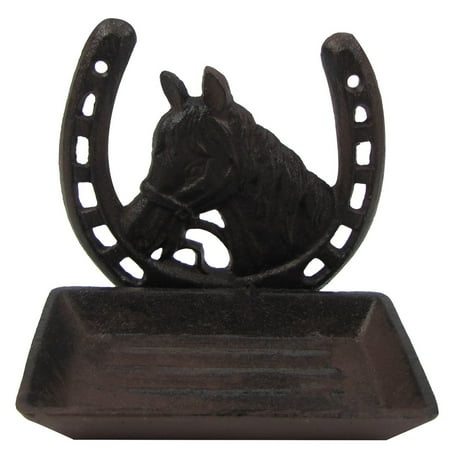 Rustic Metal Wall Mount Horseshoe Soap Dish Western Bath Bathroom